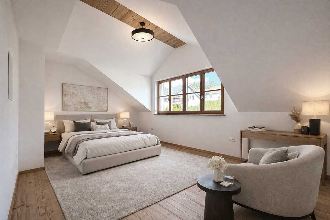 Landhausvilla Gästezimmer -visualisiert