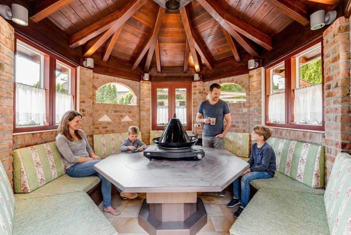 Landhausvilla Grillpavillion - visualisiert