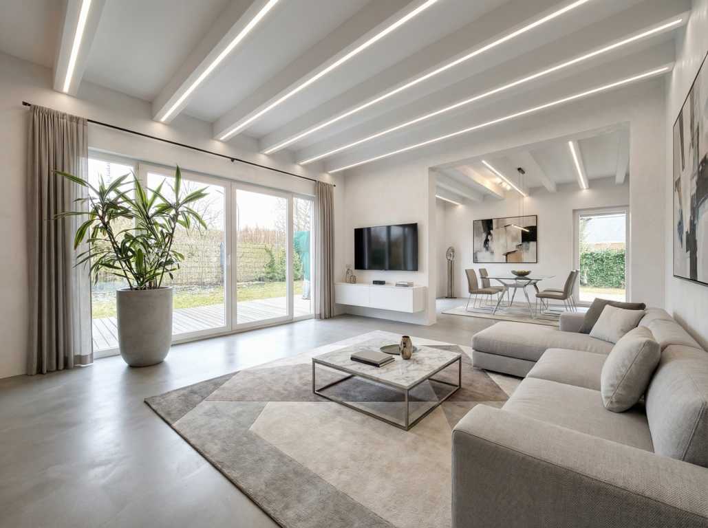 Unternehmeranwesen in Kaltenberg Wohnzimmer Visualisierung