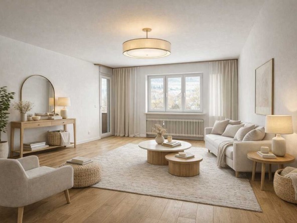 Wohnzimmer Blaichach Visualisiert