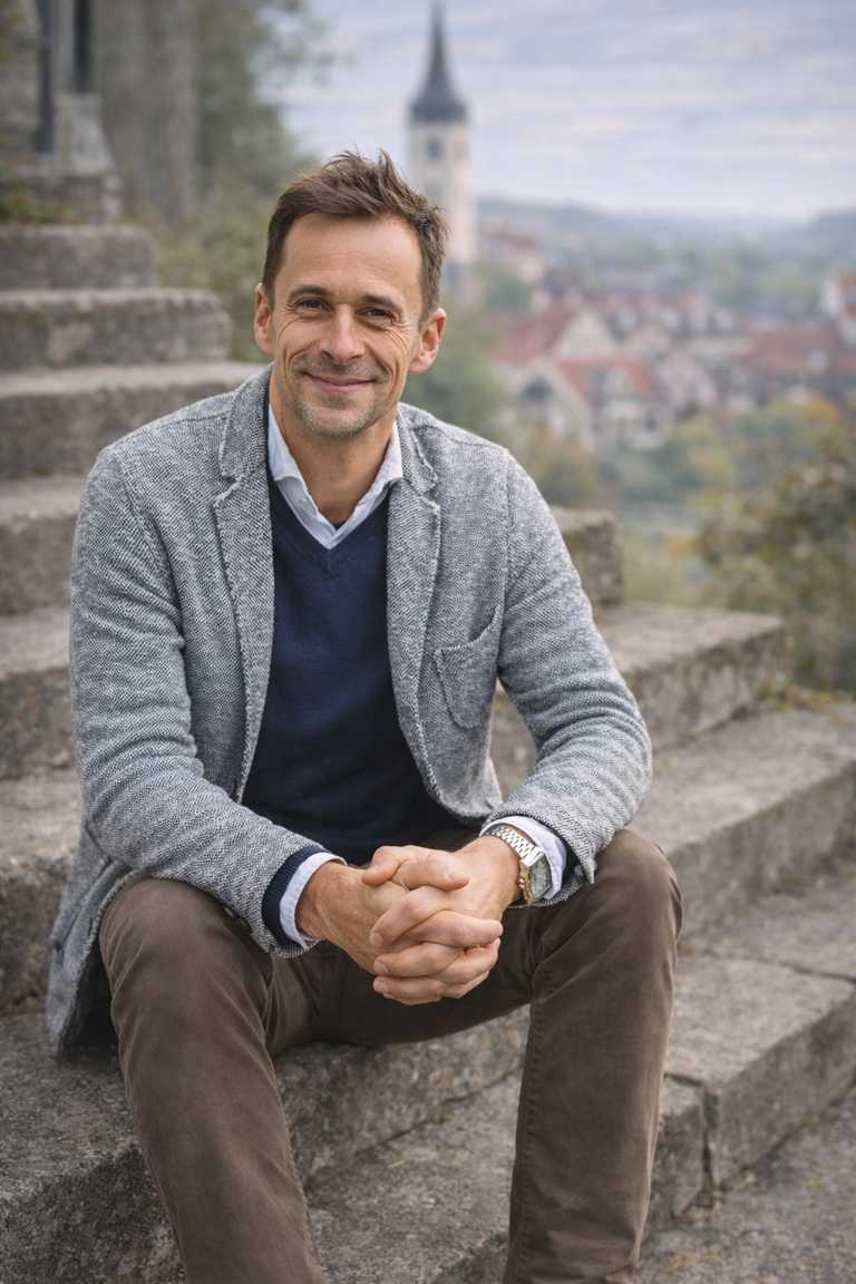 K1024 ich auf Treppe