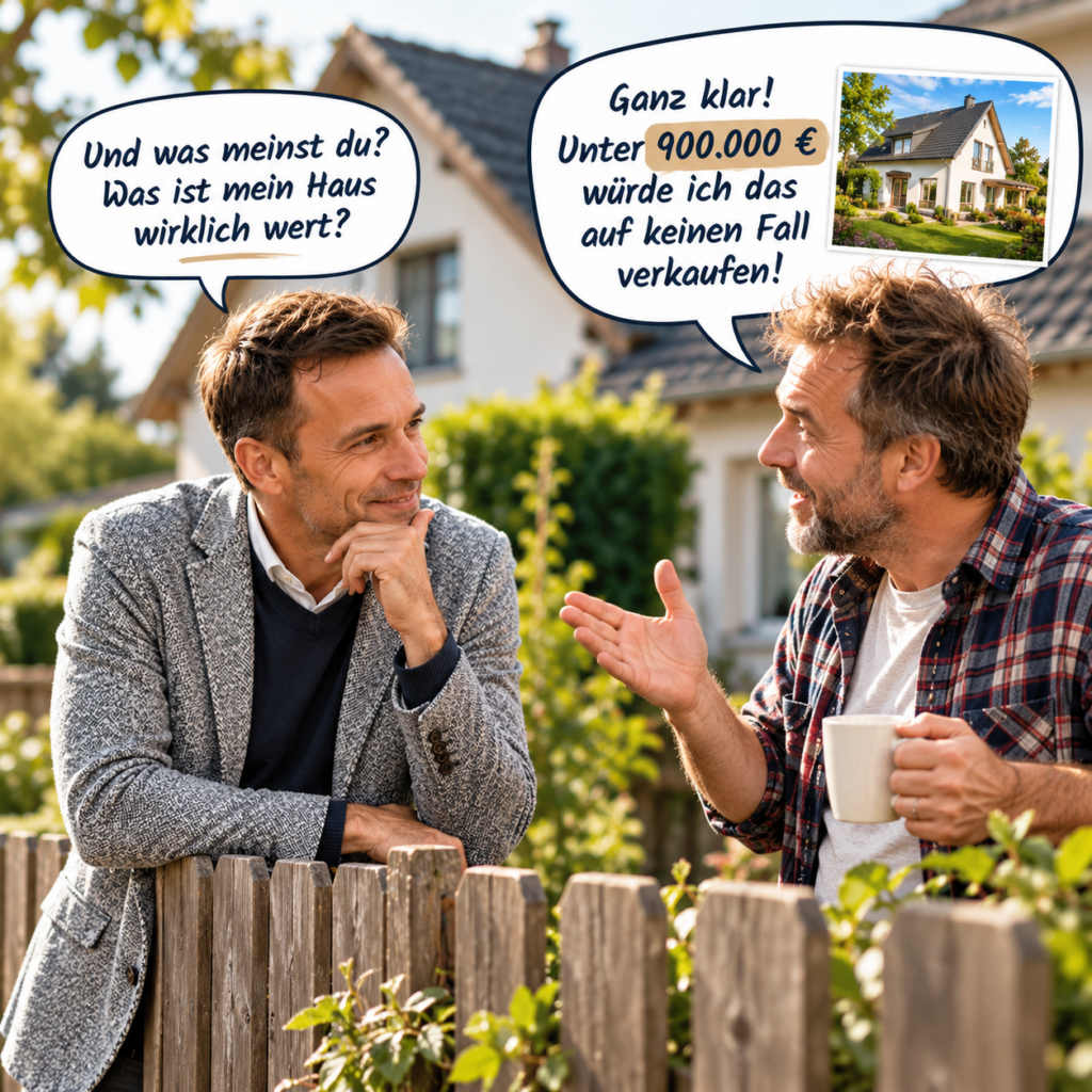 Nachbarschaftsrat mit Preisblase